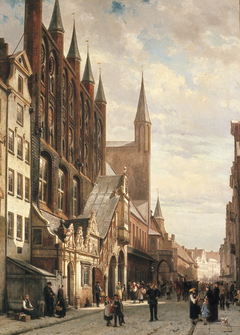 Raadhuis te Lübeck by Cornelis Springer