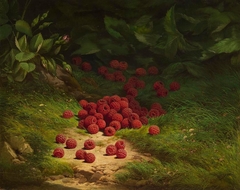 Raspberries in a Wooded Landscape by William Mason Brown