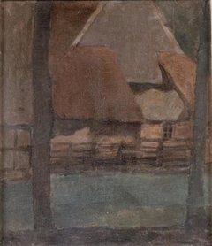 Rear gable of an Achterhoek farm building by Piet Mondrian