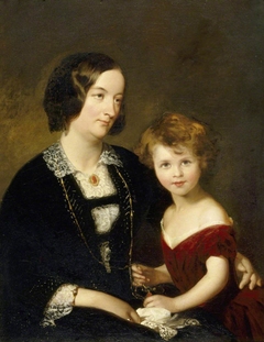 Rhoda Susan Willis, Lady Elton (1809-1873) and her Daughter Mary Agnes Elton, later Lady Elton (1844-1926)