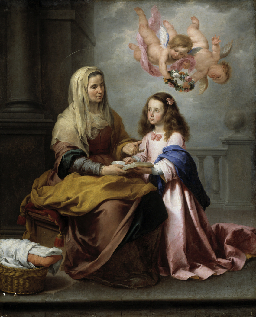 Saint Anne teaching the Virgin to read