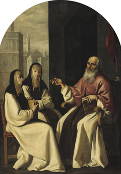 Saint Jerome with Saint Paula and Saint Eustochium by Anonymous