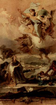 Saint Thecla Praying for the Plague-Stricken by Giovanni Battista Tiepolo