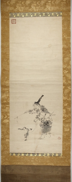 Sarumawashi (Man and a Monkey) by Kanō Naonobu