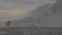 Seapiece with Boats: Evening by Anonymous