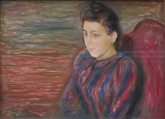 Seated Young Woman by Edvard Munch