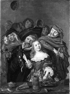 Shrovetide Revellers by Anonymous