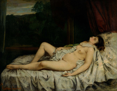 Sleeping Nude by Gustave Courbet
