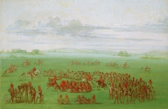 "Smoking Horses," a Curious Custom of the Sauk and Fox by George Catlin