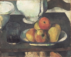 Still Life with Apples and a Glass of Wine by Paul Cézanne