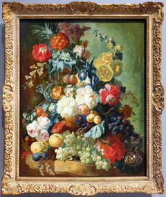Still Life with Friut and Flowers