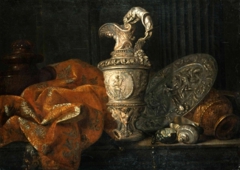 Still life with vessels. by Meiffren Conte