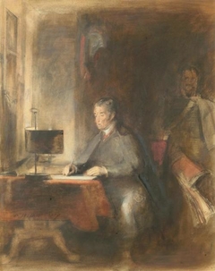Study for 'The Duke of Wellington writing Dispatches' - Sir David Wilkie - ABDAG003017
