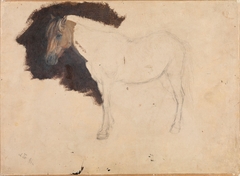 Study of a Horse by Adolph Tidemand