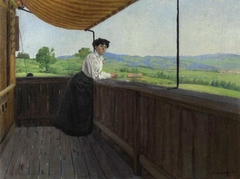 Sur le balcon by Félix Vallotton