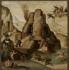Temptation of St. Anthony by nieznany malarz niderlandzki