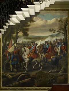 The Battle of Malplaquet, 11 September 1709: The Duke of Marlborough (1650-1722) entering the French entrenchments by Anonymous