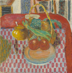 The Checkered Tablecloth by Pierre Bonnard
