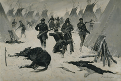 The Defeat of Crazy Horse by Frederic Remington