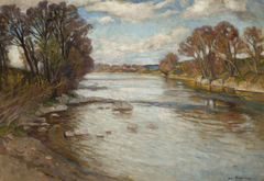 The Dunajec River at Szaflary by Stefan Filipkiewicz