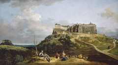 The Fortress of Königstein by Bernardo Bellotto