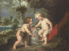 The Infant Christ and Saint John with a Lamb by Peter Paul Rubens