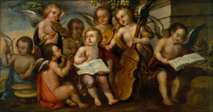 The Infant Jesús with Angelic Musicians