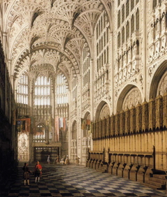 The Interior of Henry VII's Chapel in Westminster Abbey by Canaletto