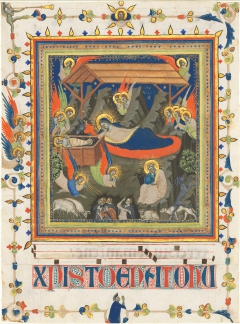 The Nativity with the Annunciation to the Shepherds by Master of the Dominican Effigies