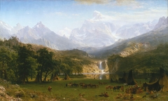 The Rocky Mountains, Lander's Peak by Albert Bierstadt
