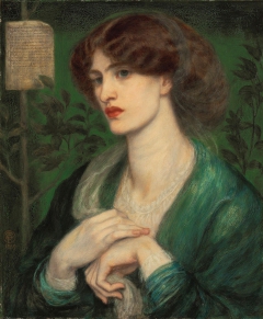 The Salutation of Beatrice or Jane Morris as Beatrice by Dante Gabriel Rossetti