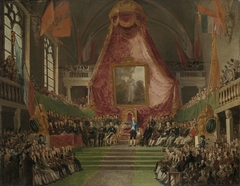 The Solemn Inauguration of University of Ghent by the Prince of Orange in the Throne Room of the Town Hall on 9 October 1817