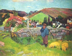 The Swineherd by Paul Gauguin