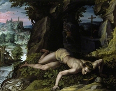 The Temptation of St Benedict by Alessandro Allori