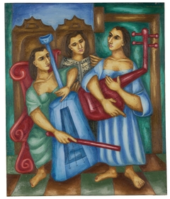 Tres Músicos - Three Musicians by Cundo Bermúdez