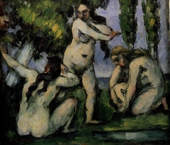 Trois Baigneuses by Paul Cézanne