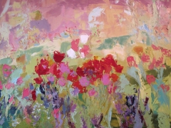 Tulips and Poppies. 2008.cm.100x80 by ANNA ZYGMUNT