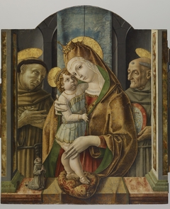 Virgin and Child with Saints and Donor by Carlo Crivelli