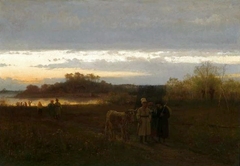 On the way to the fair by Franz Streitt
