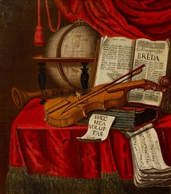 Vanitas Still Life of Musical Instruments
