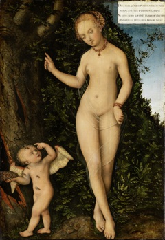 Venus with Cupid the Honey Thief by Lucas Cranach the Elder and Workshop