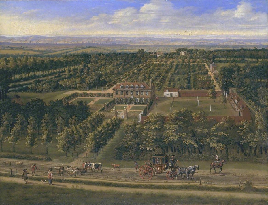 View of a House and its Estate in Belsize, Middlesex