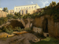 View of a Villa, Pizzofalcone, Naples by Lancelot Théodore Turpin de Crissé