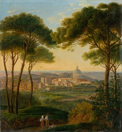 View of an Italian City by Károly Markó the Younger