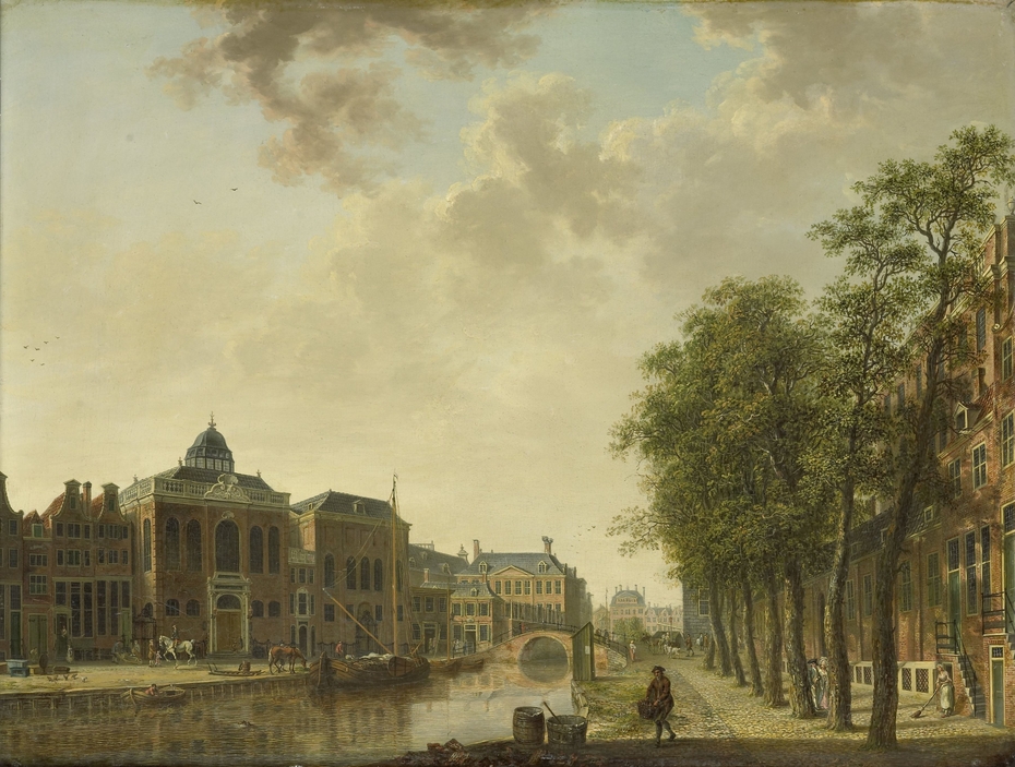 View of the Houtmarkt in Amsterdam