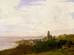 View on the Hudson Near Sing Sing, New York by Joseph Vollmering