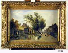 Village Street with a Canal by Johan Jongkind