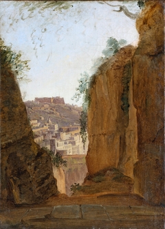 Virgil's Tomb, Naples by Franz Ludwig Catel