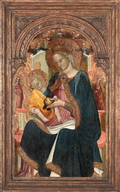 Virgin and Child Enthroned with Eight Angels by Niccolò di Pietro