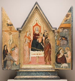 Virgin Enthroned with Saints, Nativity and Crucifixion